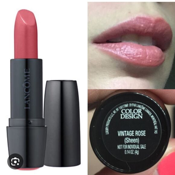 Lancome Other - Lancome color design lipstick “Vintage Rose” Sheen Pink Moisturize Long Lasting